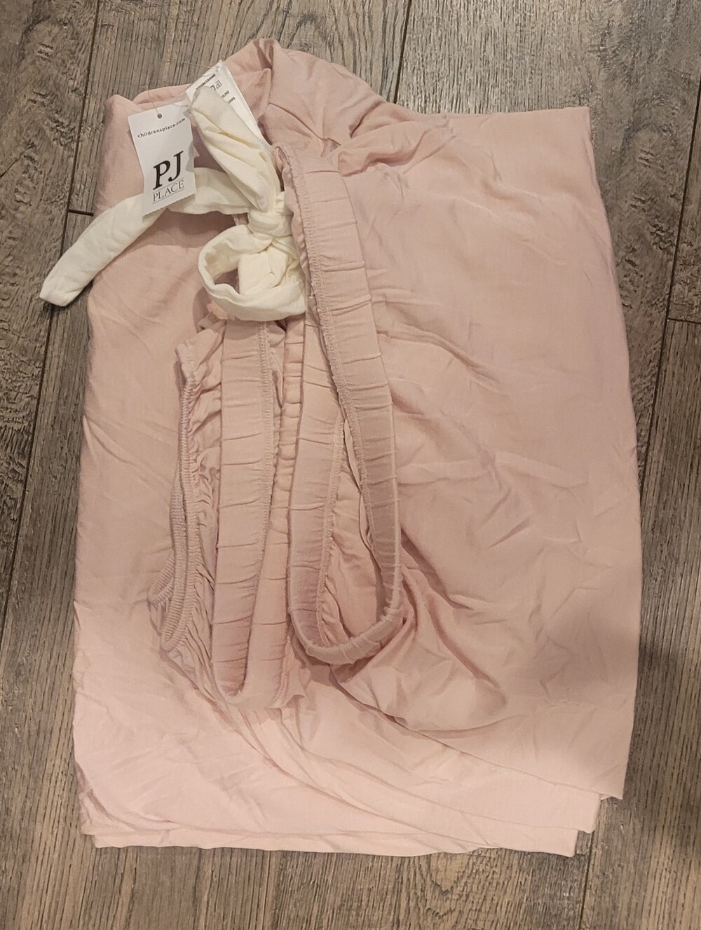 PJ Place Women's Tie-Front Model Pajama Lounge Pants - Light Blush NWT 3X - Picture 2 of 4